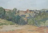 Paysage de Toscane by Marko Stupar, Gouache sur papier, sold Apr 2026