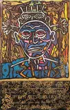 Sans titre, 1989-90 by Robert Combas, Affiche, impression (offset) pour une exposition de l'artiste à la galerie Fein Arts Galle, sold Apr 2026