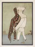 Couple à l'arlequin by Mihail Chemiakin, 1976, Lithographie en couleurs, sold Jan 2025