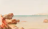 Les calanques by Hippolyte Flandrin, Aquarelle, sold Nov 2024