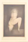 λ Femme dansant Personnage sur fond lie de vin Deux dessins aux crayons sur papier by Georges Bru, Crayon noir et estompe sur papier, sold Sep 2024