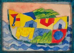 λ Sans titre by Jean Clerté, 1986, Aquarelle, sold Sep 2024