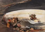 λ Sans titre by Claude Georges, 1969, Gouache et collage sur papier, sold Sep 2024