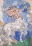 Saint Jean-Baptiste by Giovanni Leonardi, 1943, Épreuve en terre cuite, sold Sep 2024