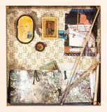 To Canada - USA by Ronan-Jim Sévellec, Technique mixte, collage et assemblage dans un emboîtage signé au dos, sold Sep 2024