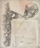 λ Transmission de la graine by Fred Deux, 1990, Mine de plomb et aquarelle, sur papier, sold Sep 2024