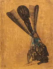 λ Sans titre by Fred Deux, 1968, Encre de Chine et aquarelle sur carton, sold Sep 2024