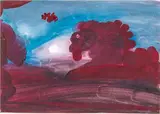 Le sphynx by Eugène Gabritschevsky, Gouache sur papier, sold Sep 2024