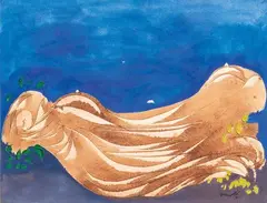 λ Clair de terre by Jacques Hérold, 1968, Lavis d'encre brune et gouache sur papier, sold Sep 2024