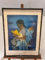 Les deux enfants by Louis Toffoli, Lithographie signée et numérotée, sold Feb 2026