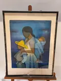 Les deux enfants by Louis Toffoli, Lithographie signée et numérotée, sold Feb 2026