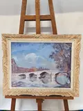 Bateau à vapeur sous le Pont Neuf à Paris by Robert Mahelin, 1919, Gouache sur papier, sold Feb 2026