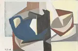 Sans titre (i714) by Gilbert Thevenot, 1946, Gouache sur papier marouflée sur carton, sold Jan 2026