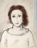 Sans titre - Portrait de jeune fille by Stanley Morel Cosgrove, Pastel, sold Mar 2026