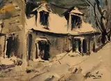 Maison canadienne by Roger Cantin, Aquarelle, sold Mar 2026