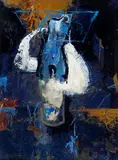 Voyage avec Céline by Jean-Pierre Lafrance, Acrylique et collage sur isorel, sold Mar 2026