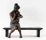Love is a child's first and most precious gift to the world by Lea Vivot-Fishman, Bronze, sold Mar 2026