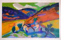 Paysage de Provence by Pierre Anbrogiani, Lithographie en couleurs sur papier, sold Oct 2026
