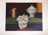 Nature morte à la soupière by Georges Rohner, Lithographie en couleurs sur papier Japon nacré, sold Oct 2026