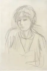 Portrait de jeune fille by Pierre Bonnard, Crayon sur papier dentelé, sold Aug 2026
