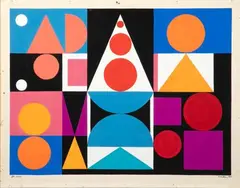 Fer-acier by Auguste Herbin, 1946, Gouache, sold Aug 2026