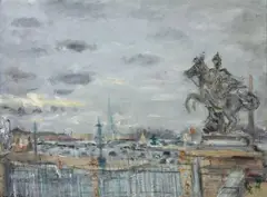 Place de la Concorde by Serge Belloni, Toile, sold Aug 2026