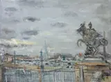 Place de la Concorde by Serge Belloni, Toile, sold Aug 2026