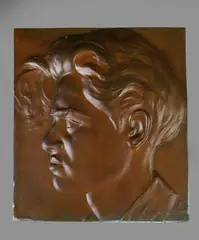 Portrait d'un jeune homme by Georges Lavroff, 1934, Bronze à patine médaille, sold Aug 2026