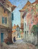 Vue de village by Célestin Lietaer, Aquarelle, sold Jul 2026