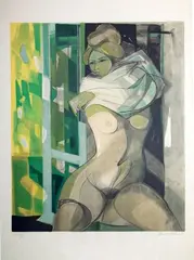 Le matin by Camille Hilaire, Lithographie en couleurs sur papier nacré du Japon, sold Apr 2026