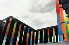 Projet pour mise en couleurs du musée d'Art Moderne de Paris by Guy de Rougemont, 1974, Gouache et technique mixte sur photo en noir et blanc, sold Apr 2026