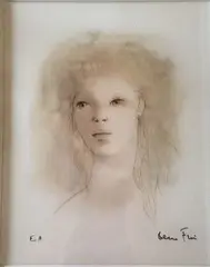 Portrait de jeune femme by Léonor Fini, Lithographie, sold Mar 2026