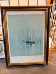 Les voiliers by Jacques Cordier, Lithographie sur papier du Japon, sold Mar 2026