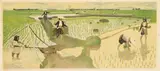 Scène de rizière dans le Tonkin. Vers 1925-1945 by Joseph Inguimberty, Lithographie en couleur sur papier signée au crayon, sold Mar 2022