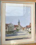 Vue de Vauchoux by Jean-Pierre Rémon, Aquarelle encadrée, sold Jul 2021