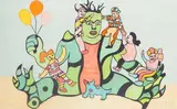 Le monstre by Niki de Saint Phalle, Lithographie en couleur sur papier encadrée, sold Apr 2021