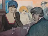 Au bar by Antonius Johans Kristians, Gouache sur papier signée en bas à gauche, sold Mar 2021