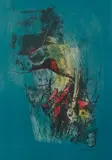 Paysage aux sampans by Dang Lebadang, Lithographie sur papier encadrée, sold Mar 2021