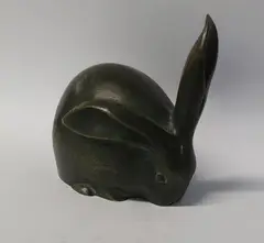 Lapin, une oreille dressée by Édouard-Marcel Sandoz, Bronze signé Susse Frères Fondeurs, sold Apr 2026