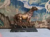 Cheval à la longe by Leon Bureau, Bronze à patine mordorée, sold Apr 2026