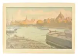L’Institut et la Cité, 1900 (Toudouze p. 163 / Levasseur-Le Bohec p. 55) Planche 4 sur 8 de la série des Paysages parisiens by Henri Rivière, Lithographie en, sold Mar 2026