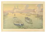 Le Trocadéro, 1900 (Levasseur-Le Bohec p. 61) Planche 8 sur 8 de la série des Paysages parisiens by Henri Rivière, Lithographie en, sold Mar 2026