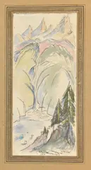 Vallée de Chamonix by Henry de Waroquier, 1915, Crayon et aquarelle, sold Mar 2026
