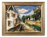Collection Jacques Thalheimer La maison blanche sur la rue principale by Maurice de Vlaminck, Aquarelle et gouache sur papier, sold Mar 2026