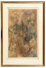 Violon BE by Léon Arthur Tutundjian, 1924, Pastel et encre sur papier marouflé, sold Mar 2026