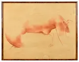 dit - Collection Jacques Thalheimer Nu recroquevillé de profil by Antoniucci Voltigerno Volti, Sanguine sur papier, sold Mar 2026