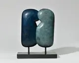 Paumelle Fondeur Dualité 1 by Bernard Metranve, Bronze à double patine bleu, sold Mar 2026