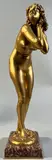 Nu féminin by Paul Philippe, Bronze doré signé sur la terrasse, socle en marbre griotte H totale :, sold Mar 2026