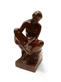 Déesse by Josep Clarà i Ayats, Epreuve en bronze à patine brune signée J, sold May 2022