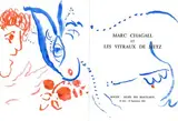 Chèvre et profil, circa 1964 by Marc Chagall, Aquarelle sur pages du catalogue d'exposition de Marc Chagall les Vitraux de Metz en, sold May 2022